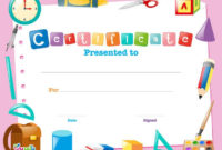 Free Printable Certificate Template For Kids ⋆ بالعربي regarding Free Printable Certificate Templates For Kids