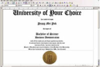 Free Printable College Diploma | Fake Diploma, Fake Degrees regarding Best University Graduation Certificate Template
