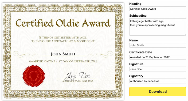 Free Printable Gag Certificates throughout Quality Mock Certificate Template