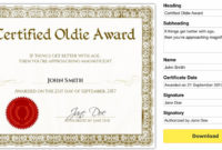 Free Printable Gag Certificates with regard to Quality Funny Certificate Templates