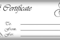Free Printable Gift Certificate Template | Gift Certificate in Custom Gift Certificate Template