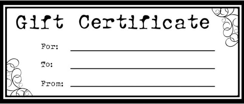 Free Printable Gift Certificates | Gift Certificate Template within Printable Gift Certificates Templates Free