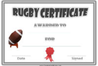 Free Printable Rugby Award Certificate pertaining to Quality Rugby Certificate Template