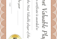 Free Printable Sports Certificate | Mvp Basketball Award with Basketball Mvp Certificate Template