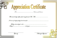 Free Retirement Certificate Of Appreciation Template 3 regarding Retirement Certificate Template