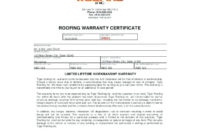 Free Roof Certification Template Form Download Monster within Unique Roof Certification Template