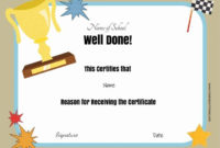 Free School Certificates & Awards | Free Certificate throughout Unique Well Done Certificate Template