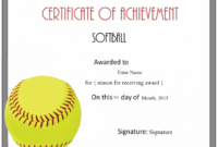 Free Softball Certificate Templates – Customize Online inside Free Softball Certificate Templates