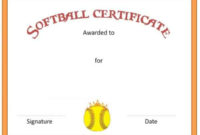 Free Softball Certificate Templates – Customize Online pertaining to Printable Softball Certificate Templates