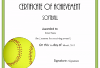 Free Softball Certificate Templates – Customize Online with Best Softball Certificate Templates
