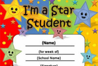 Free Star Awards | Templates Certificates Star Student with regard to Star Student Certificate Template