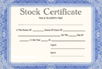 Free Stock Certificate Template Download (3) – Templates pertaining to Best Free Stock Certificate Template Download