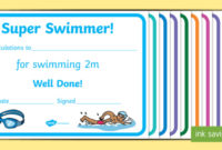 Free! – Swimming Certificate Templates – Physical Education inside Quality Swimming Certificate Template