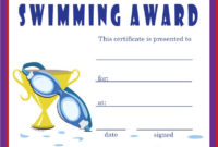 Free Swimming Certificates, Printable Swimming Certificate in Quality Swimming Certificate Template