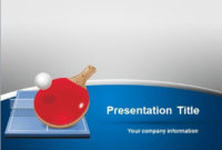 Free Table Tennis Powerpoint Template inside Quality Table Tennis Certificate Templates Free 10 Designs