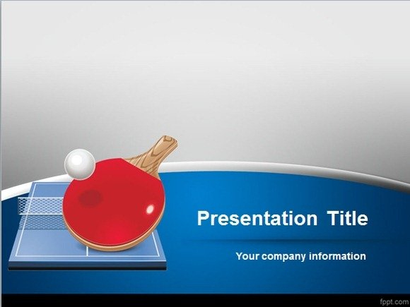 Free Table Tennis Powerpoint Template inside Quality Table Tennis Certificate Templates Free 10 Designs
