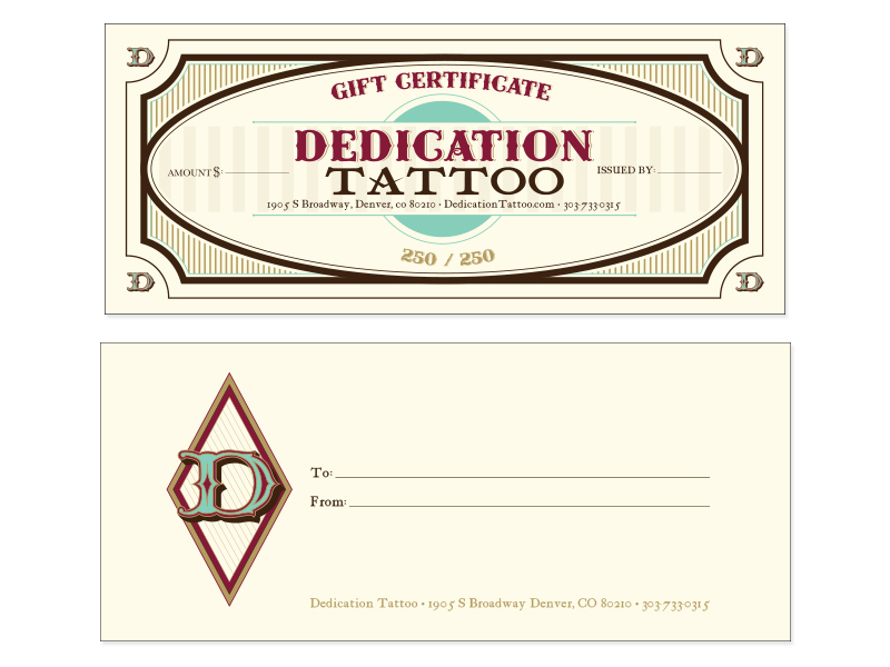 Free Tattoo Gift Certificate Template, Download Free Clip pertaining to Tattoo Gift Certificate Template Coolest Designs