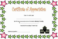 Free Teacher Appreciation Certificates Luxury Teacher with regard to Happy New Year Certificate Template Free 2019 Ideas