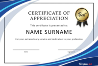 Free Template For Certificate Of Recognition In 2020 intended for Fresh Years Of Service Certificate Template Free 11 Ideas