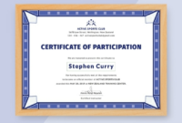 Free Templates For Certificates Of Participation (7 regarding Certificate Of Participation Template Doc 10 Ideas