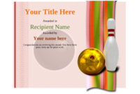 Free Ten Pin Bowling Certificate Templates Inc Printable regarding Best Bowling Certificate Template