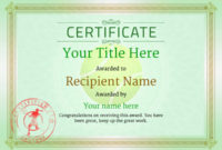 Free Tennis Certificate Templates – Add Printable Badges for Best Table Tennis Certificate Template Free