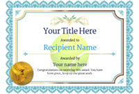Free Tennis Certificate Templates – Add Printable Badges for Tennis Certificate Template