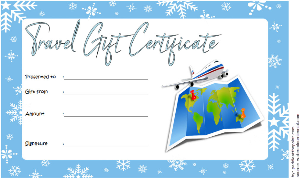 Free Travel Gift Certificate Template (1) - Templates intended for Unique Free Travel Gift Certificate Template