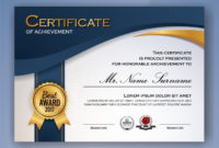 Free Vector | Certificate Of Achievement Template pertaining to Blank Certificate Of Achievement Template
