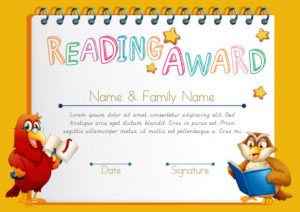 Free Vector | Certificate Template For Reading Award intended for Quality Reader Award Certificate Templates