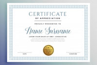 Free Vector | Classic Certificate Award Template regarding Fresh Template For Certificate Of Award