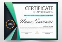 Free Vector | Elegant Certificate Of Appreciation Template pertaining to Free Template For Certificate Of Recognition