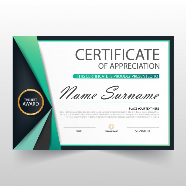 Free Vector | Elegant Certificate Of Appreciation Template pertaining to Free Template For Certificate Of Recognition