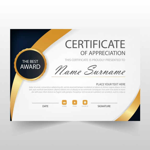 Free Vector | Elegant Horizontal Certificate Template for Elegant Certificate Templates Free
