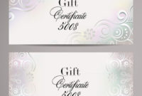Free Vector Gift Certificate Template Free Vector Download throughout Best Elegant Gift Certificate Template