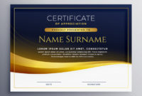 Free Vector | Professional Certificate Of Appreciation Template within Printable Certificate Of Recognition Templates Free