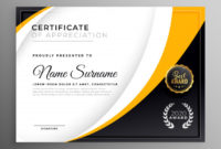 Free Vector | Professional Certificate Template Diploma throughout Award Certificate Design Template