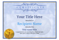 Free Volleyball Certificate Templates – Add Printable Badges with regard to Volleyball Participation Certificate