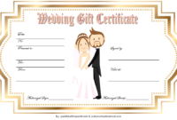 Free Wedding Gift Certificate Template Word With Golden within Unique Free Editable Wedding Gift Certificate Template