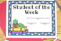 Freebie – Student Of The Week Certificates pertaining to Student Of The Week Certificate