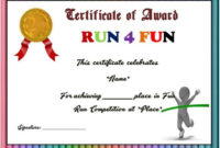 Fun Run Certificate Template : 14+ Editable Free Word for Unique Marathon Certificate Template 7 Fun Run Designs