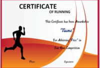 Fun Run Certificate Template : 14+ Editable Free Word in Marathon Certificate Template 7 Fun Run Designs