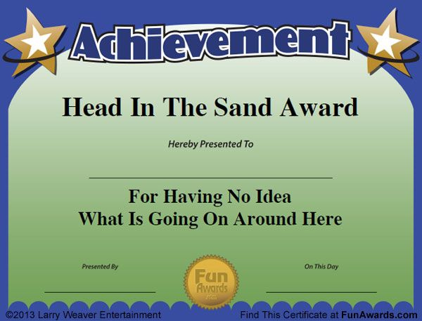 Funny Employee Awards - 101 Funny Awards For Employees, Work with regard to Best Funny Certificates For Employees Templates