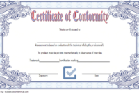 General Certificate Of Conformity Template Free | Two pertaining to New Certificate Of Conformity Template Ideas