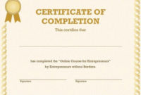 Generic Certificate Template | Free Certificate Templates with Best Generic Certificate Template