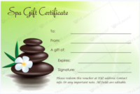 Gift Certificate 27 – Word Layouts | Massage Gift intended for Quality Spa Gift Certificate