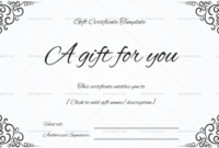 Gift Certificate Template – 19+ Choose & Customize For Any for Tattoo Gift Certificate Template