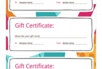 Gift Certificate Template: Free Download, Create, Fill within Fillable Gift Certificate Template Free