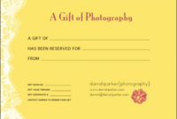 Gift Certificates | Gift Certificates, Fundraising Crafts, Gifts throughout Photography Session Gift Certificate