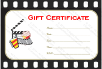 Go To Movie Gift Certificate Template | Gift Certificate intended for Movie Gift Certificate Template